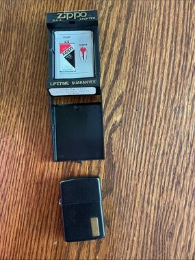 Zippo Lighter Case in Black vintage.